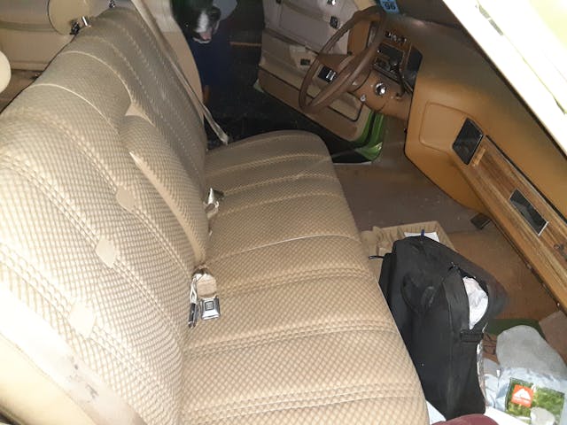 Siège intérieur du Pontiac Grand Safari 1976