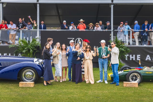 2025 Amelia Concours de Sport Best in Show Lotus 49 Cérémonie Alfa 8c