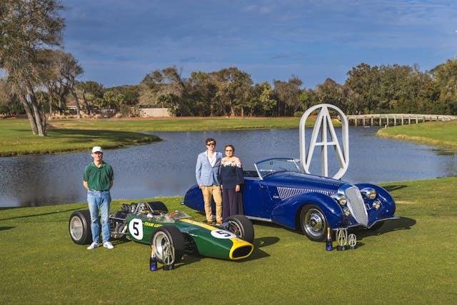 2025 Amelia Concours de Sport Best in Show Lotus 49 Cérémonie ALFA 8C GAGNANTS