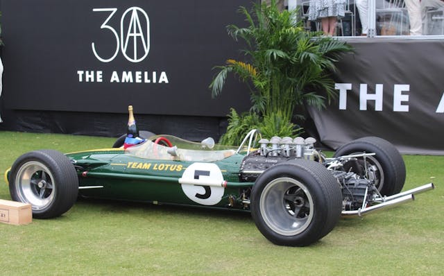 1967 Lotus 49 Jim Clark arrière 3/4 Amelia Concours