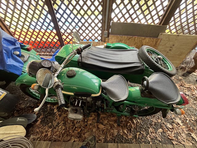 vélo russe vintage vert vif