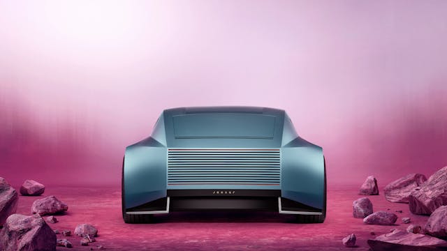 jaguar type 00 concept 2024 arrière bleu