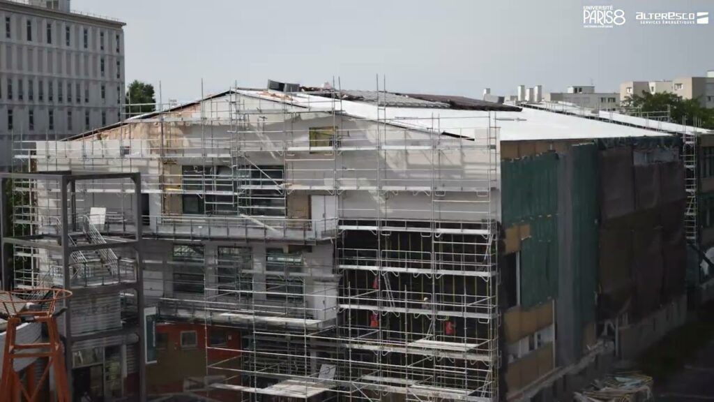 Les travaux de l'Université Paris 8 à Saint-Denis (93)