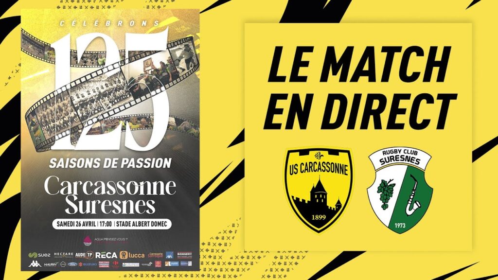 US Carcassonne vs RC Suresnes I Championnat de Nationale J26