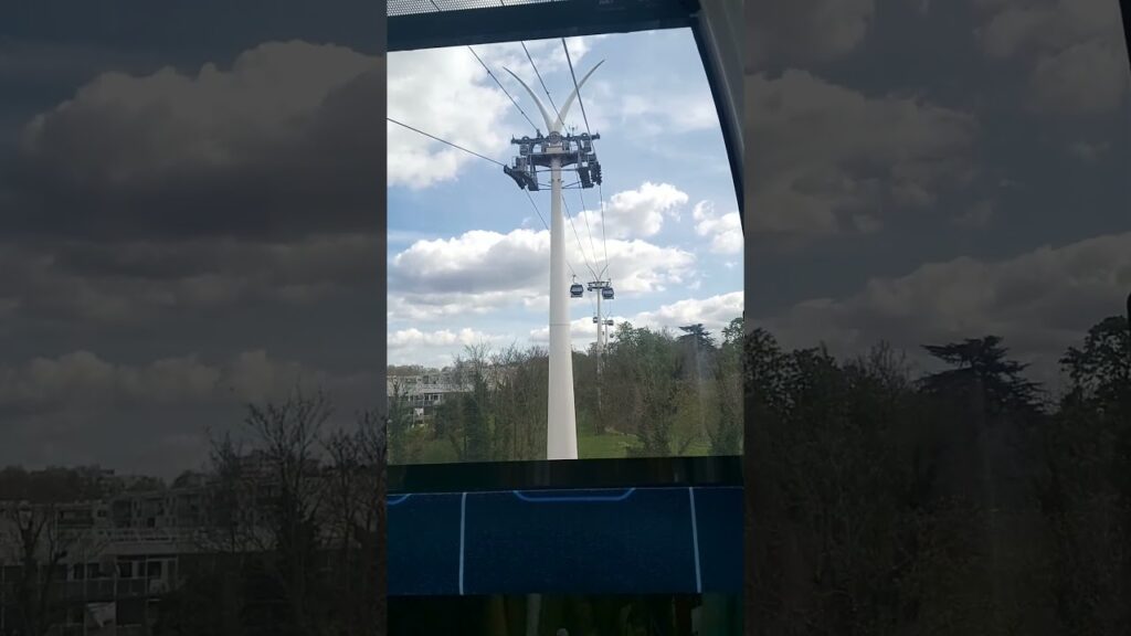 CABLE CAR IN France Station Pointe du Lac Créteil - Téléphérique C1