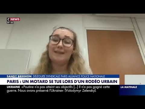 Rodeo urbain, motard décédé Porte de Pantin à Paris - Sandy Bregeon Alliance PN- 25 02 2026