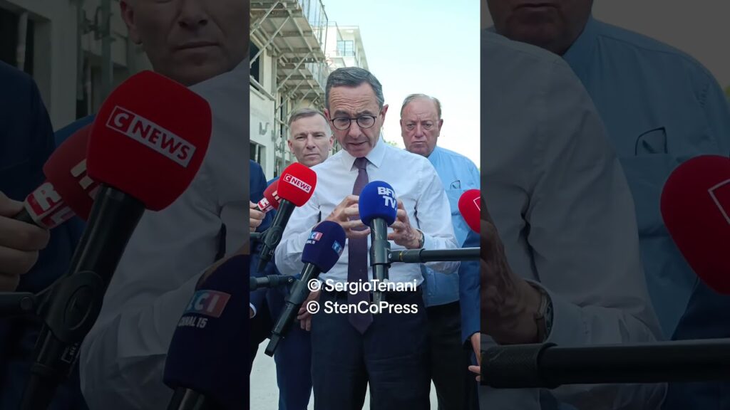 Visite du Président des Républicains (LR) à Maisons-Alfort