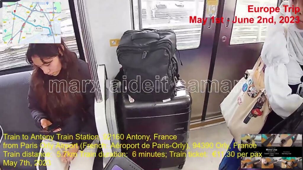 May 7th, 2023 23 Taking the train to Anthony from Orly Airport