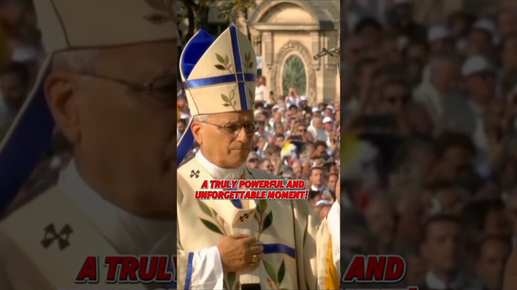 Unbelievable 700k Gathering with Pope Leo XIV in Paris! #shorts