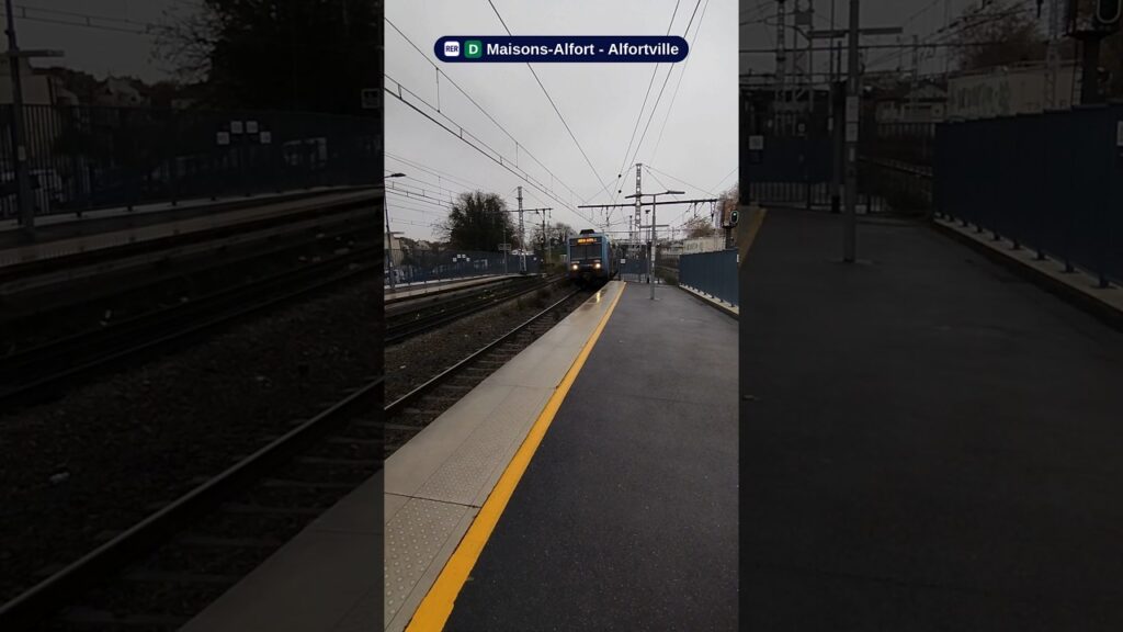 Arrivée d'un UM2 de Z20500 en gare de Maisons-Alfort Alfortville du RER D.