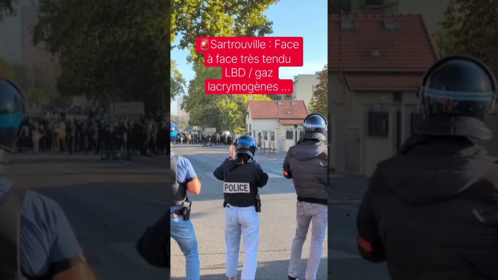 Sartrouville 🇨🇵 : face-à -face tendu près du lycée Évariste-Galois, tirs de LBD et gaz lacrymogènes !